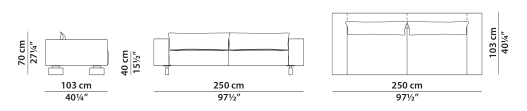 Baxter Budapestair Sofa