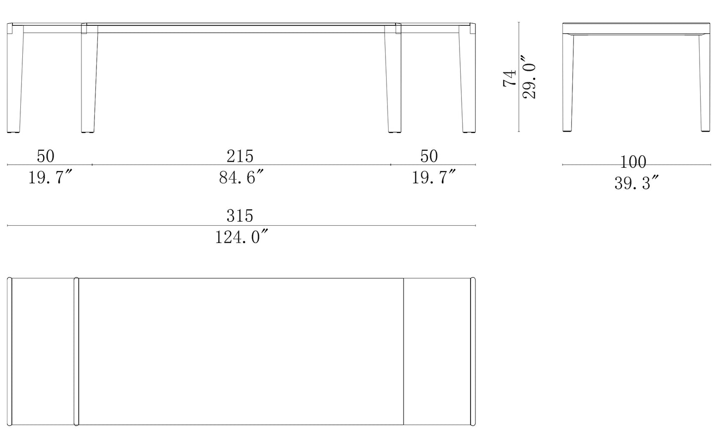 Cassina Longplane Dining Table
