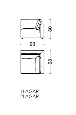Alberta Laguna Sofa