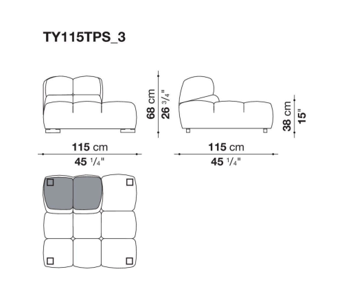 B&B Tufty-Time 20 Sofa
