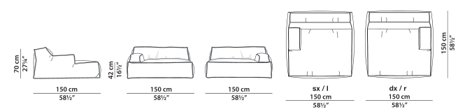 Baxter Damasco Sofa