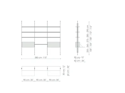 Bonaldo Roll Bookshelf