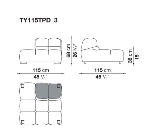 B&B Tufty-Time 20 Sofa