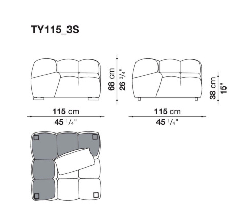 B&B Tufty-Time 20 Sofa