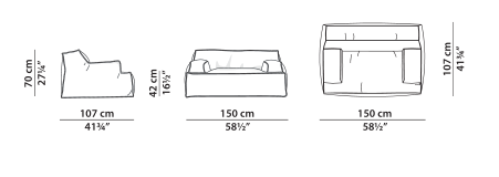 Baxter Damasco Sofa