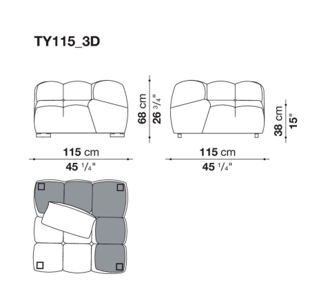 B&B Tufty-Time 20 Sofa