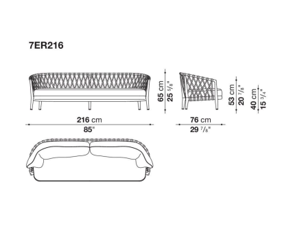 B&B italia B&B Erica Outdoor sofa