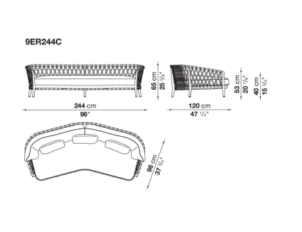 B&B italia B&B Erica Outdoor sofa