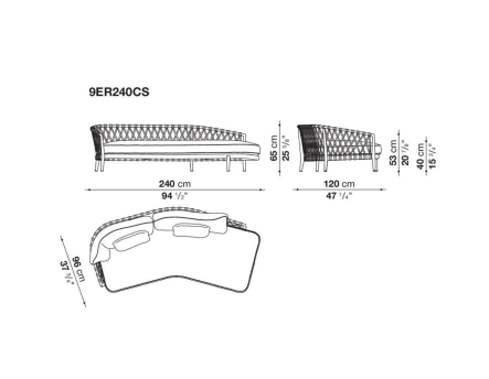 B&B italia B&B Erica Outdoor sofa