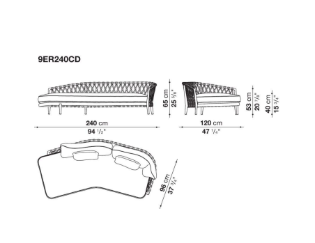 B&B italia B&B Erica Outdoor sofa
