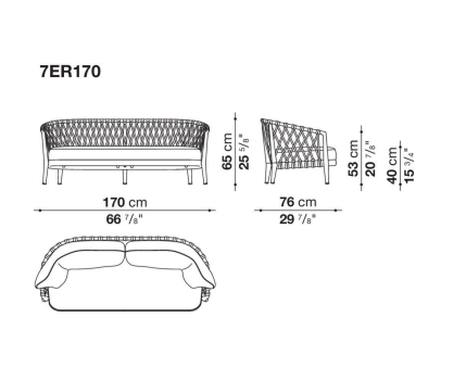 B&B italia B&B Erica Outdoor sofa