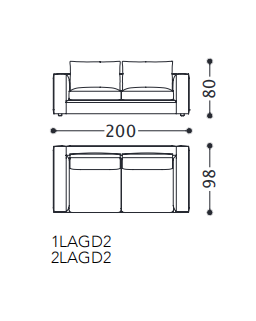 Alberta Laguna Sofa