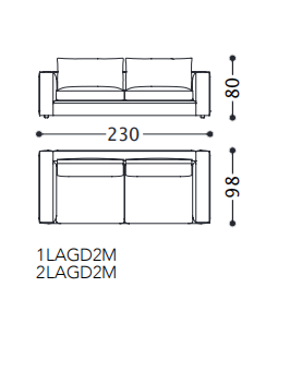 Alberta Laguna Sofa