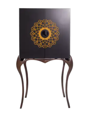 Alma De Luce Naperon Wine Cabinet