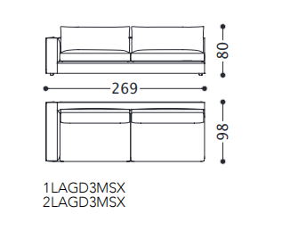 Alberta Laguna Sofa
