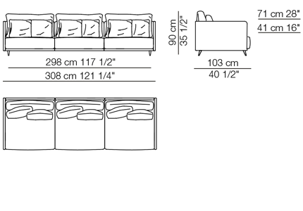 Arflex K2 Sofa