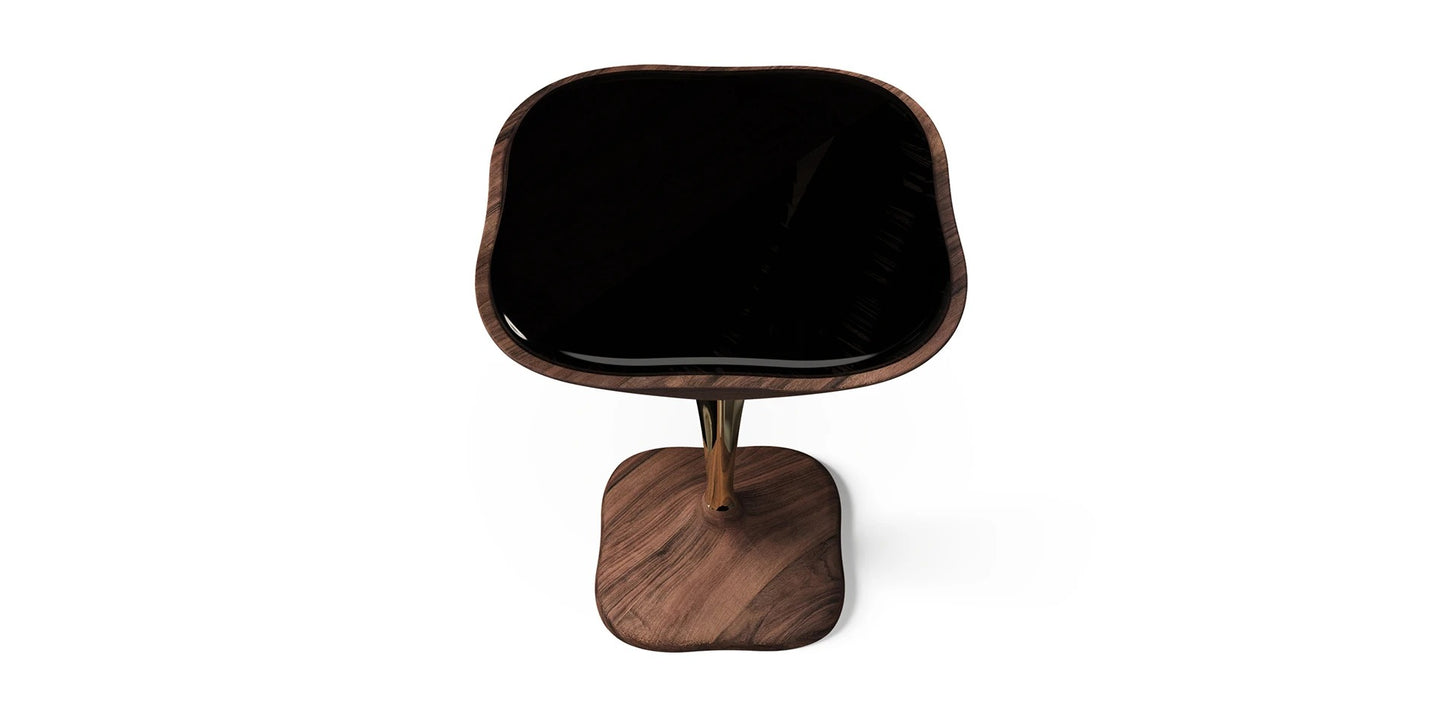 Alma De Luce Apache Tears Side Table