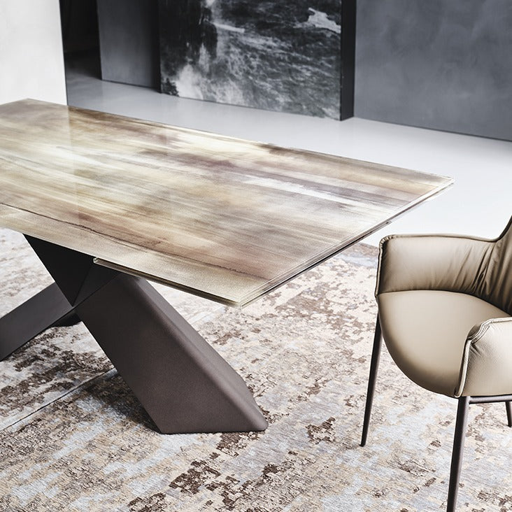 Cattelan Tyron Crystalart Drive Dining Table