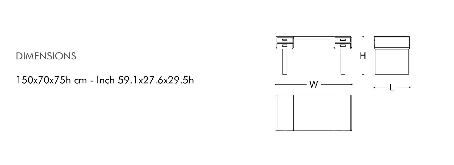 Armani Euclide Writing Table
