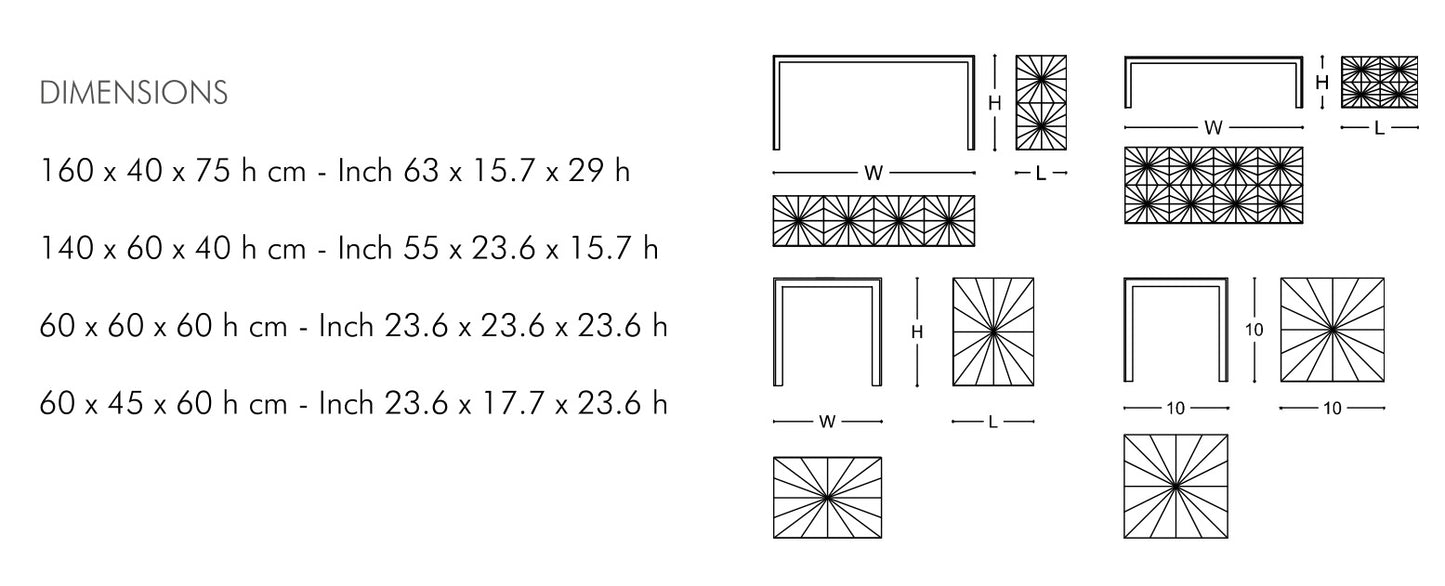 Armani Matrix Console Table