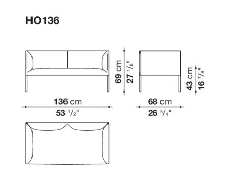 B&B Hollow Sofa