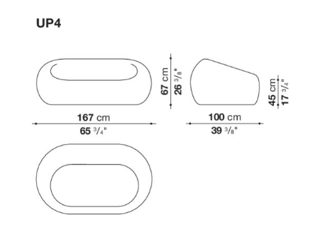 B&B Serie Up 2000 Sofa