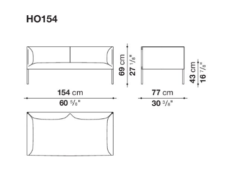 B&B Hollow Sofa
