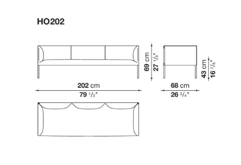 B&B Hollow Sofa