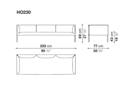 B&B Hollow Sofa