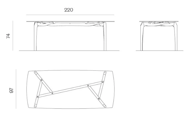 Bd Barcelona Carlina Dining Table