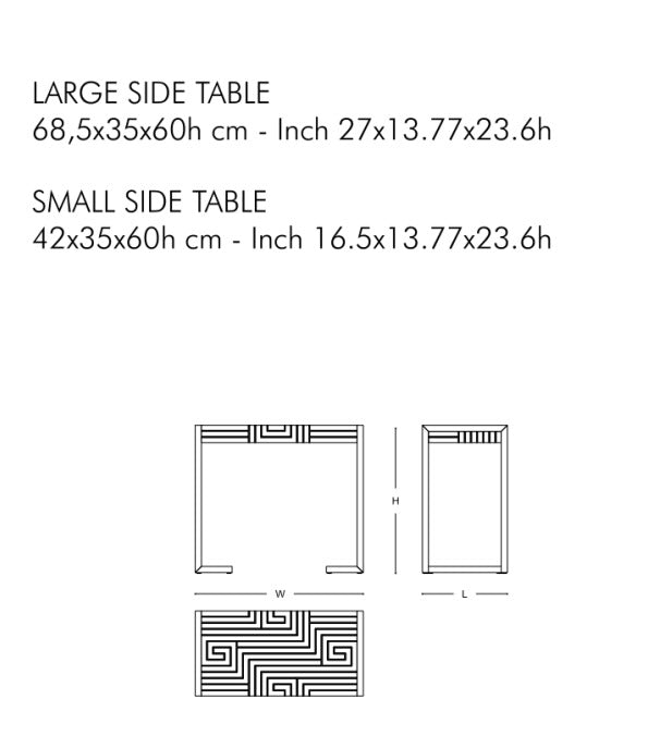 Armani Offset Side Table