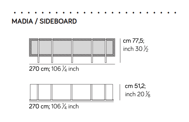 Amura Sistema Parere Sideboard