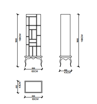 Boca Do Lobo Tower Wine Cabinet