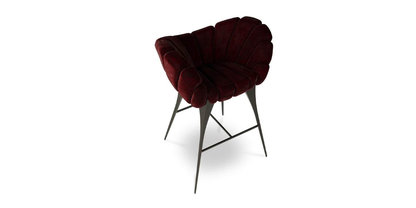 Alma De Luce Amasunzu Bar Chair