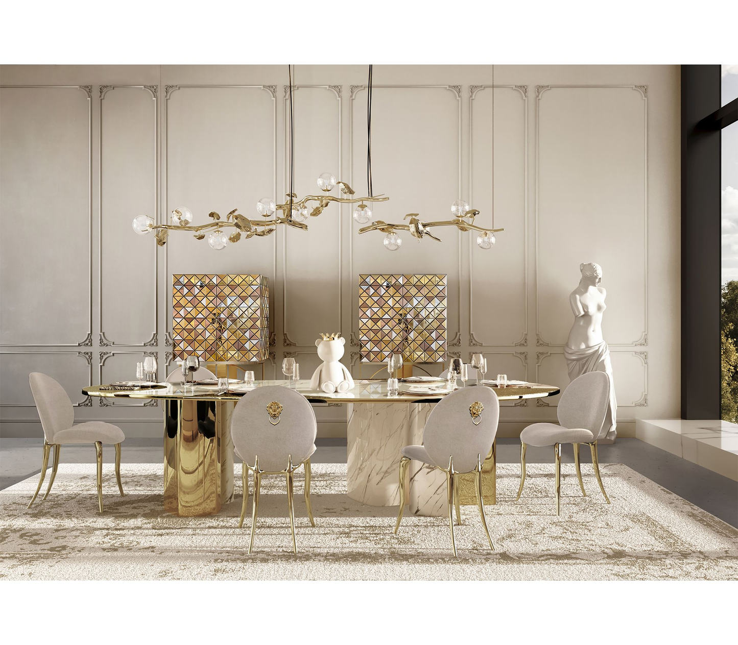 Ophelia Carrara Dinning Table