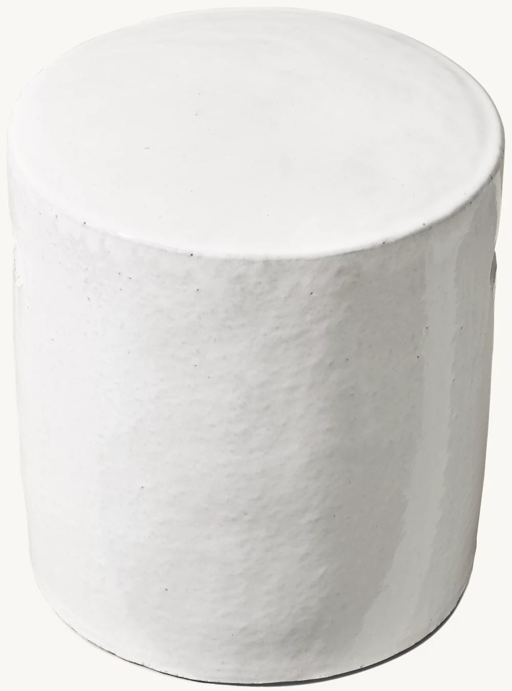 RH Cast Ceramic Cylinder Side Table