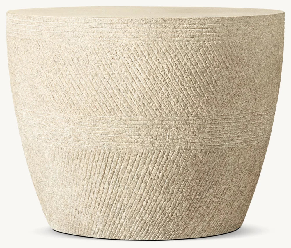 RH Vetro Round Side Table