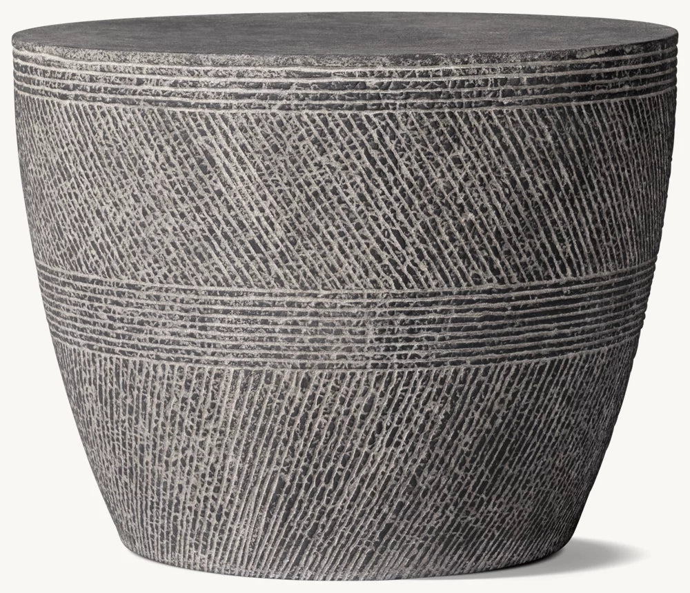 RH Vetro Round Side Table