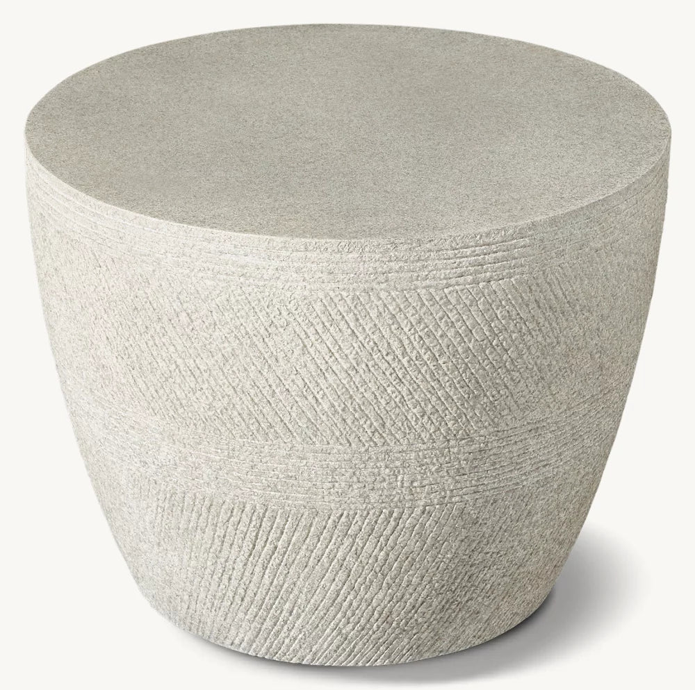 RH Vetro Round Side Table