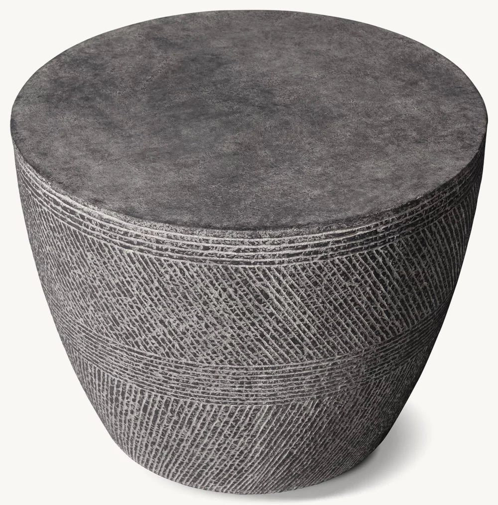 RH Vetro Round Side Table