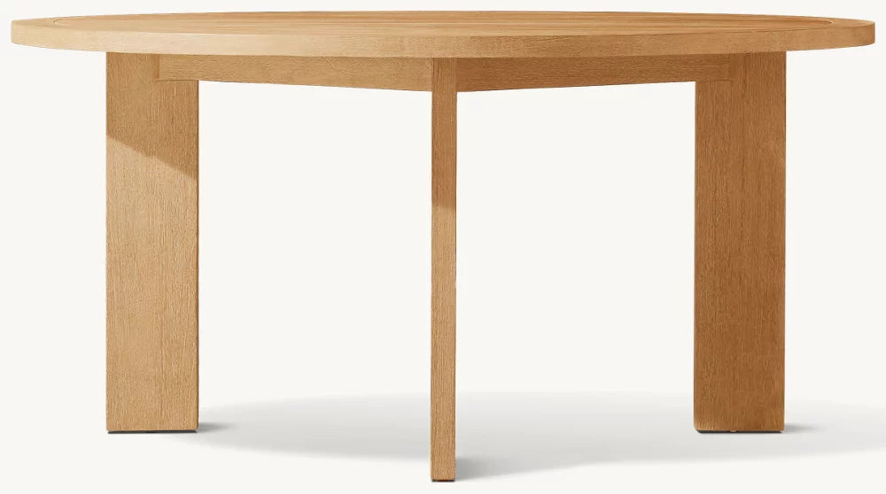 RH Marbella Teak Round Dining Table