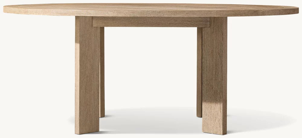RH Marbella Teak Round Dining Table