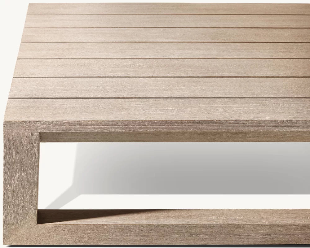 RH Sebastian Teak Rectangular Coffee Table