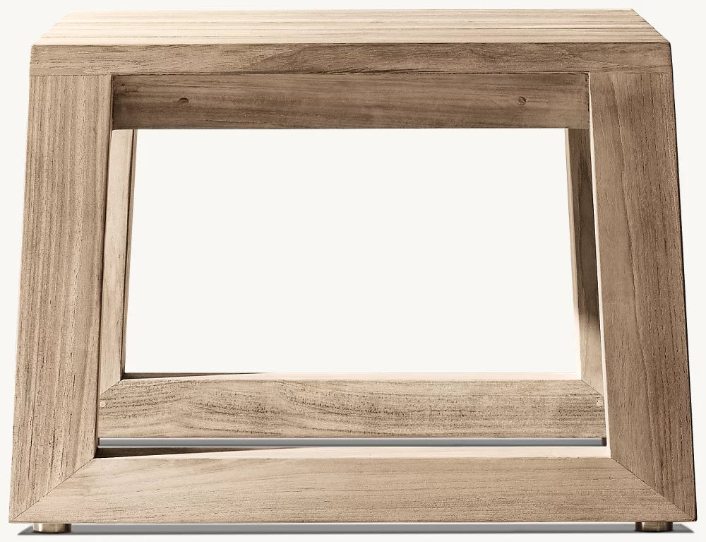 RH Sebastian Teak Rectangular Side Table