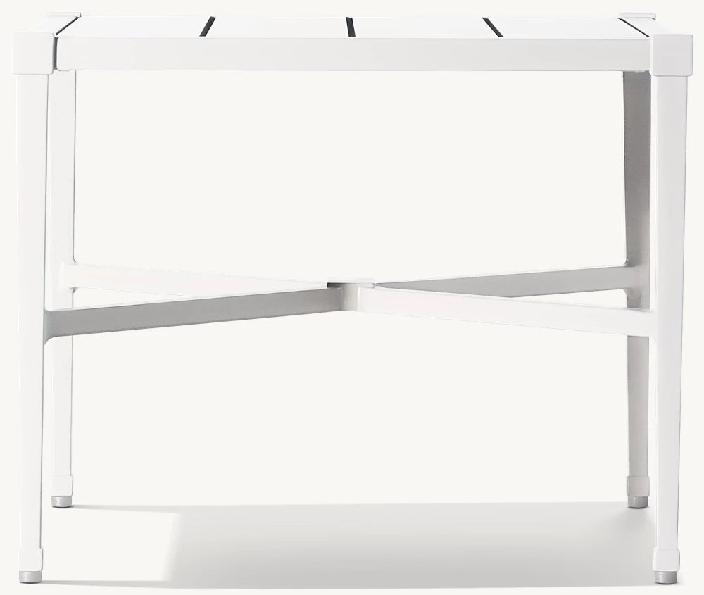 RH Trousdale Cast Aluminum Square Side Table