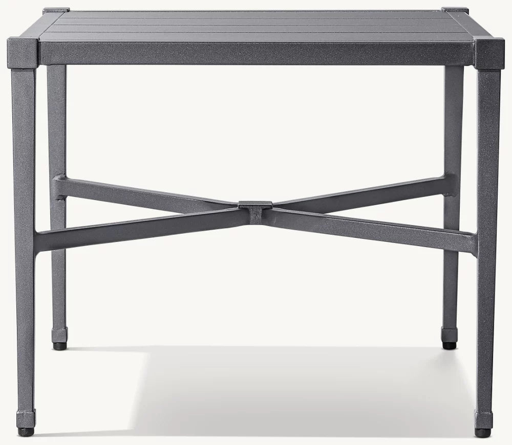 RH Trousdale Cast Aluminum Square Side Table