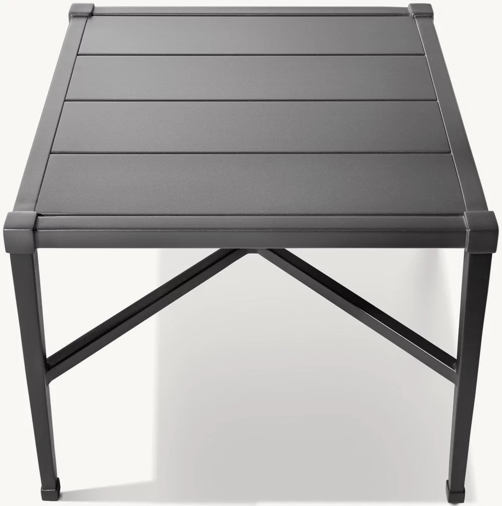 RH Trousdale Cast Aluminum Square Side Table