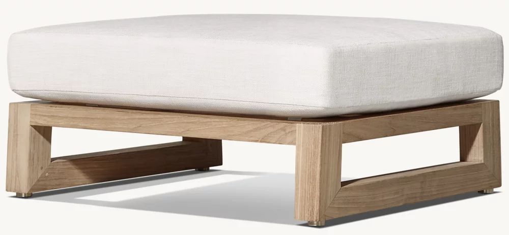 RH Sebastian Teak Ottoman