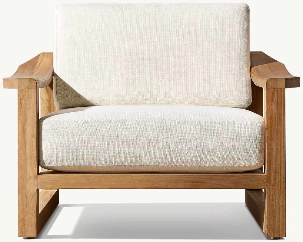 RH Sebastian Teak Lounge Chair