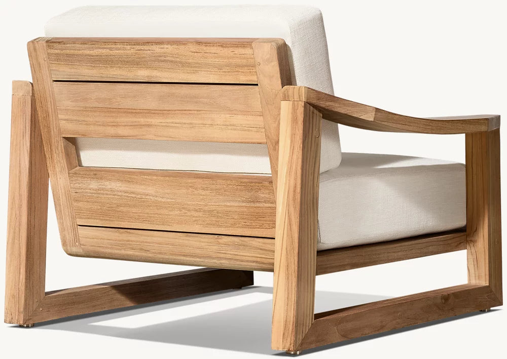 RH Sebastian Teak Lounge Chair